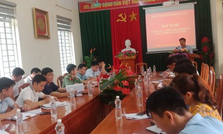 Đảng ủy xã Thiên Phủ tổ chức Hội nghị Sơ kết Quý I năm 2024